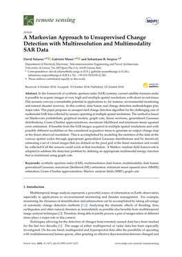 A Markovian Approach to Unsupervised Change Detection with Multiresolution and Multimodality SAR Data