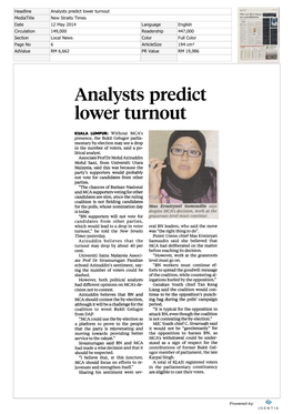 Analysts Predict