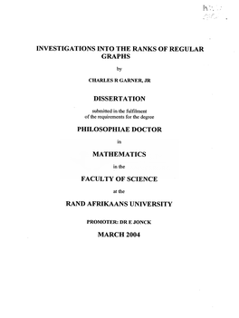 Investigations Into the Ranks of Regular Graphs