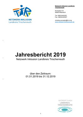 Jahresbericht 2019  Netzwerk Inklusion Landkreis Tirschenreuth