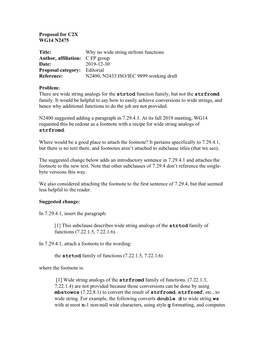 C2x Proposal