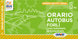 Orari Estivi 2014