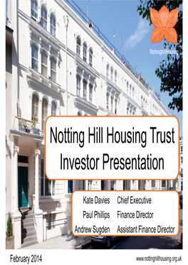 Notting Hill Housing Trust Investor Presentation