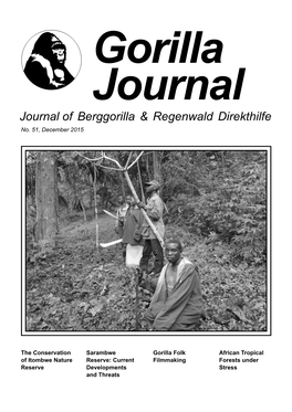 Gorilla Journal Journal of Berggorilla & Regenwald Direkthilfe No