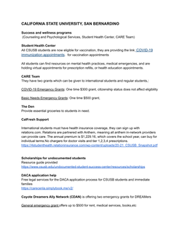 Resources on Mental Health Practices, Medical Emergencies, and Are Holding Virtual Appointments for Prescription Refills, Or Health Education Appointments