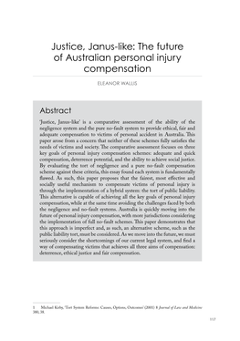 The Future of Australian Personal Injury Compensation