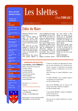 Edito Du Maire