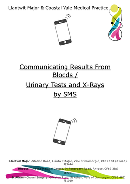 Communicating Results from Bloods / Urinary Tests and X-Rays by SMS