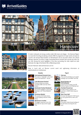 Hannover in Collaboration with Hannover Marketing & Tourismus Gmbh