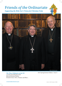 Ordinariate Newsletter Spring 2015 CS4 PRINT V2.Indd