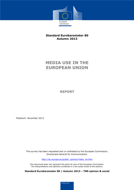 Media Use in the European Union