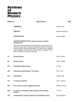 Table of Contents