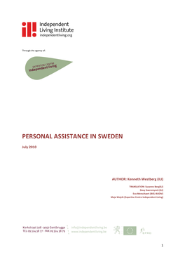 Personal Assistance in Sweden