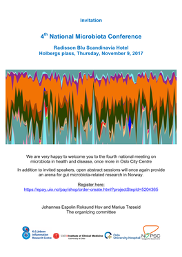 National Microbiota Conference Program 2017 Oct12 Medposters