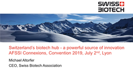 Switzerland's Biotech