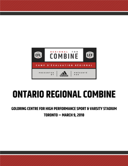 Ontario Regional Combine