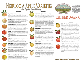 Heirloom Apple Varieties Better Sliced