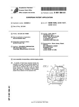 Lens Assembly Incorporating a Photo-Ranging System