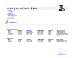 Undergraduate Tuition & Fees