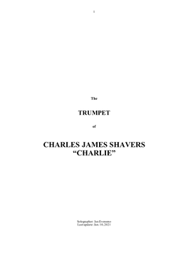 Charles James Shavers “Charlie”