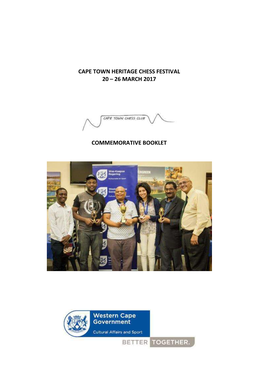Cape Town Heritage Chess Festival 20 – 26 March 2017