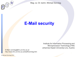 E-Mail Security