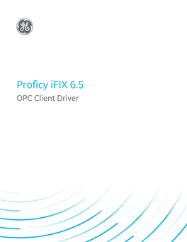 Proficy Ifix 6.5 OPC Client Driver