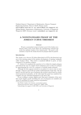 A Nonstandard Proof of the Jordan Curve Theorem