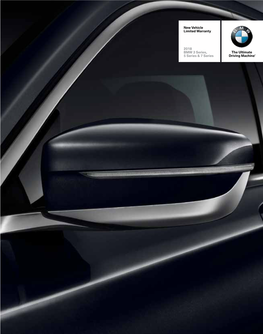 New Vehicle Limited Warranty 2018 BMW 3 Series, 5 Series & 7 Series