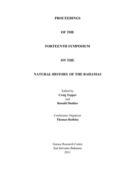 (Cnidaria: Cubozoa) in the Tropical Western Atlantic Ocean: an Enigmatic Occurrence from San Salvador Island, Bahamas