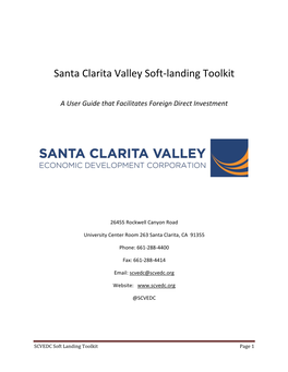 Santa Clarita Valley Soft-Landing Toolkit