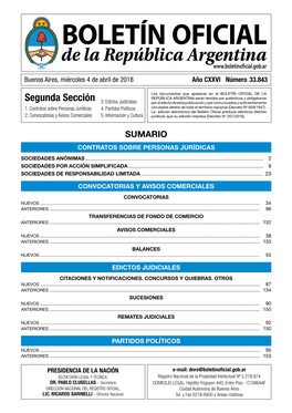 Segunda Sección