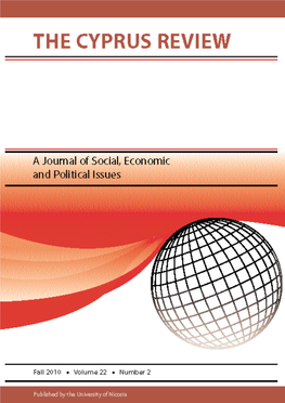 THE CYPRUS REVIEW a Journal of Social, Economic and Political Issues