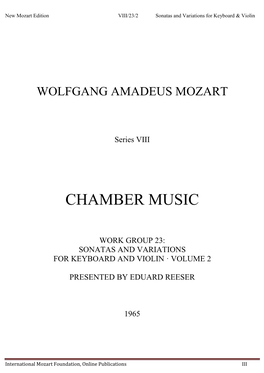 Chamber Music