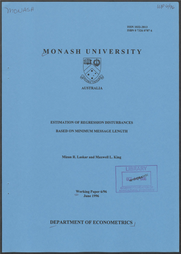 T(49(E/Cno MONASH UNIVERSITY Oc41,4410\