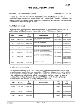 Final Summary of Map Actions Soma-2