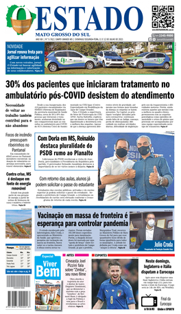 30% Dos Pacientes Que Iniciaram Tratamento No Ambulatório Pós-COVID Desistem Do Atendimento