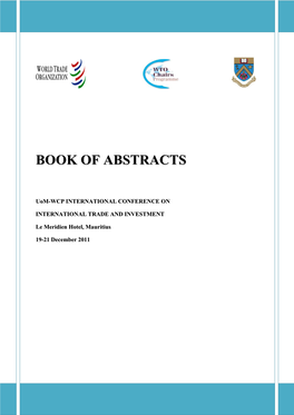 Book of Abstracts