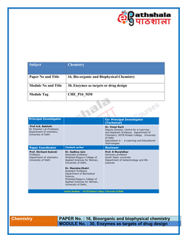 Bsc Chemistry