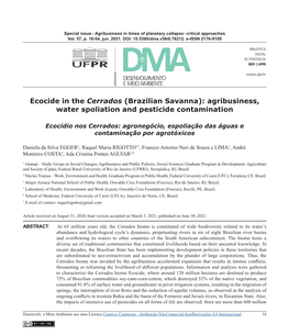 Ecocide in the Cerrados (Brazilian Savanna): Agribusiness, Water Spoliation and Pesticide Contamination