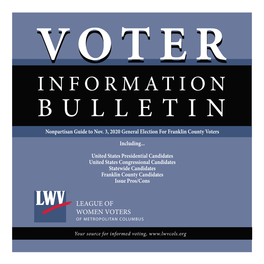 INFORMATION BULLETIN Nonpartisan Guide to Nov