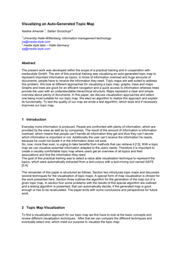 Visualizing an Auto-Generated Topic Map