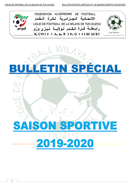 (Special) N° 26 Saison Sportive 2019/2020 1