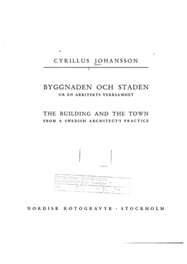 Byggnaden Och Staden