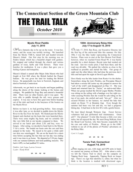 THE TRAIL TALK October 2010 REV 1
