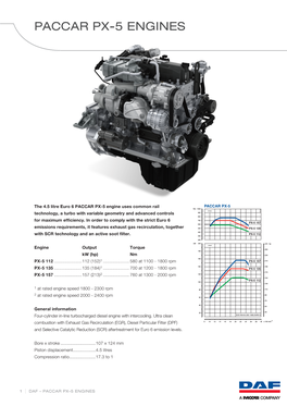 Paccar Px-5 Engines