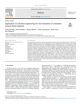 Application of Cell-Sheet Engineering for New Formation of Cementum Around Dental Implants