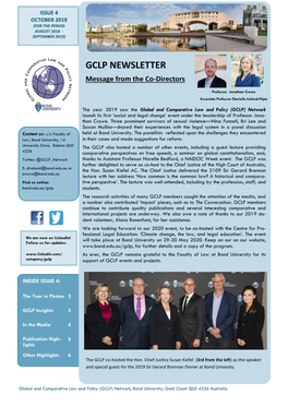 GCLP Newsletter Issue 4 October 2019
