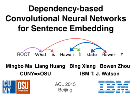 Dependency-Based Convolutional Neural Networks for Sentence Embedding