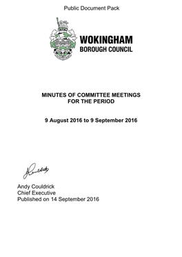 Agenda Document for Council Minute Book, 22/09/2016 11:45